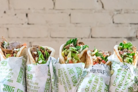 sanwich tray lined up